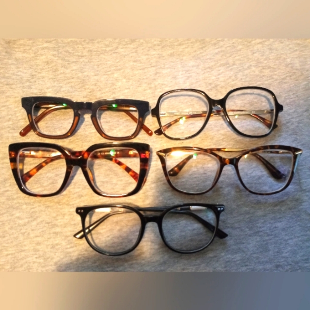 5 prescription glasses!